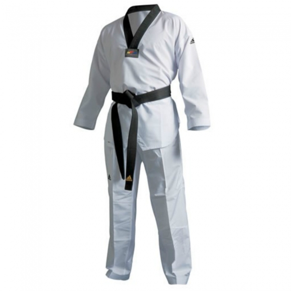 Adidas taekwondopak fighter zwarte revers ADITF02